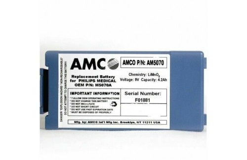 AMCO Replacement For Philips HeartStart OnSite & FRx AED Battery AM5070